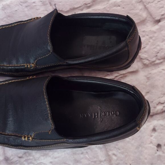 Cole Haan tucker venetian loafers shoes men's size 10 black - Picture 3 of 16